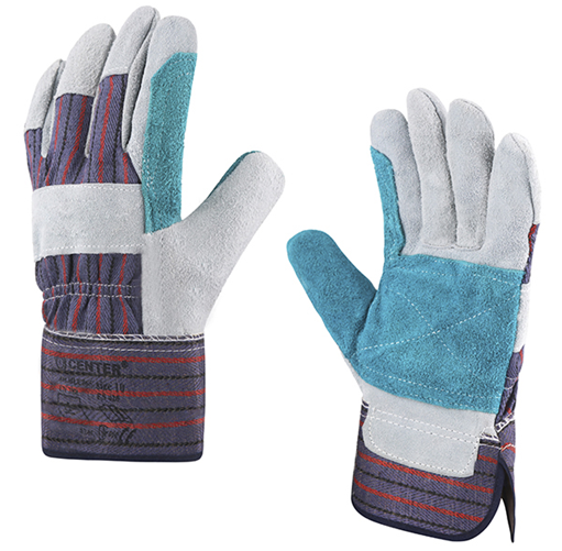 Рукавички комбіновані спілкові з подвійним надолонником /HLC865/ «CENTER»™